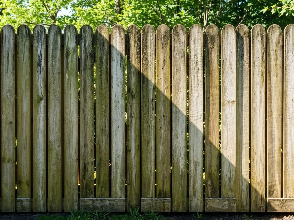 Fence Cleaning — before